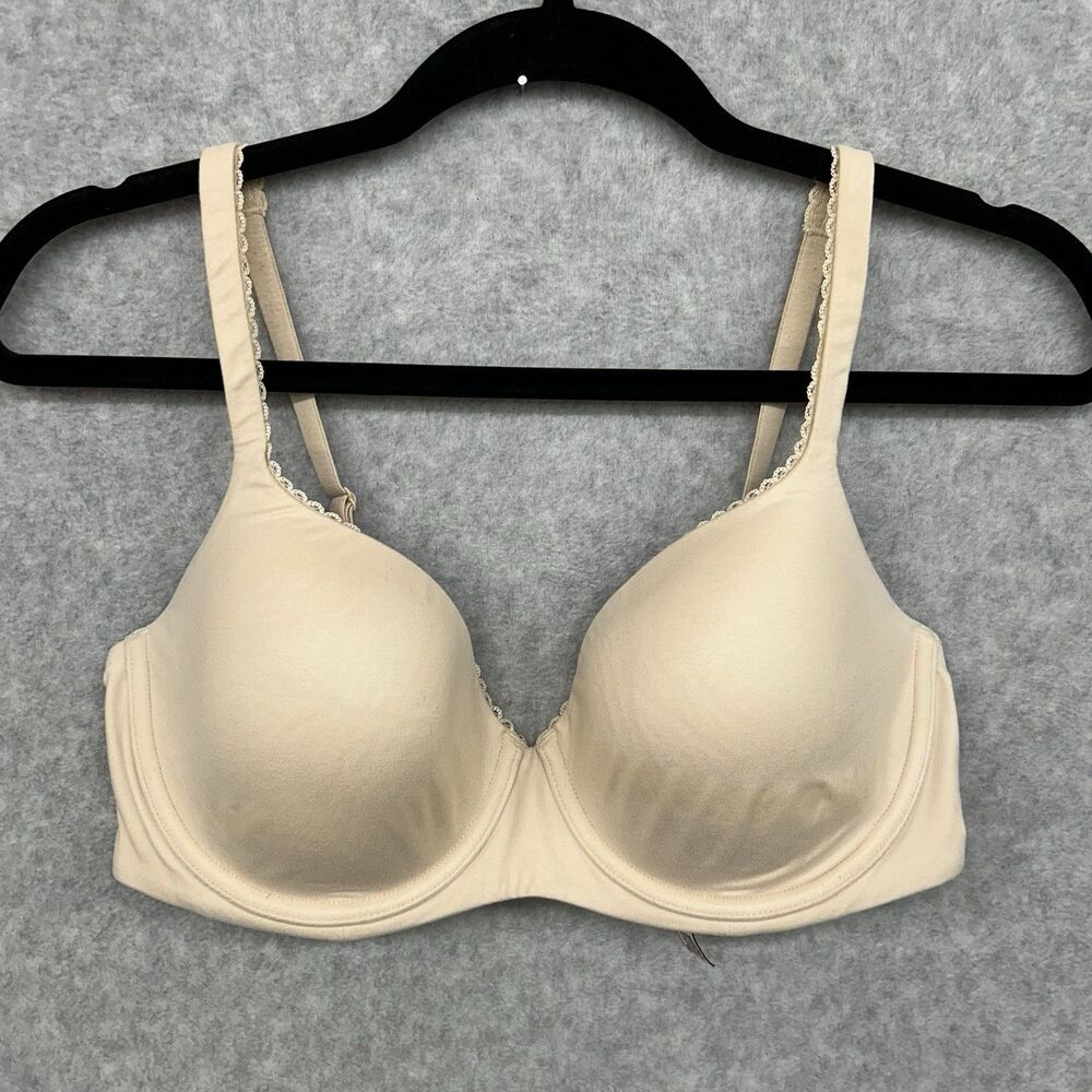 Victoria's Secret Women Bra 36D Beige Body By Victoria T Shirt Underwired READ
